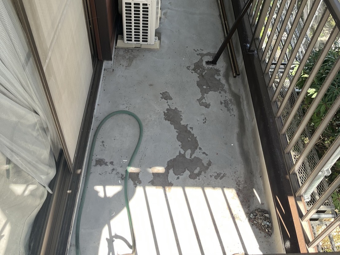 松戸市 ベランダ防水施工前